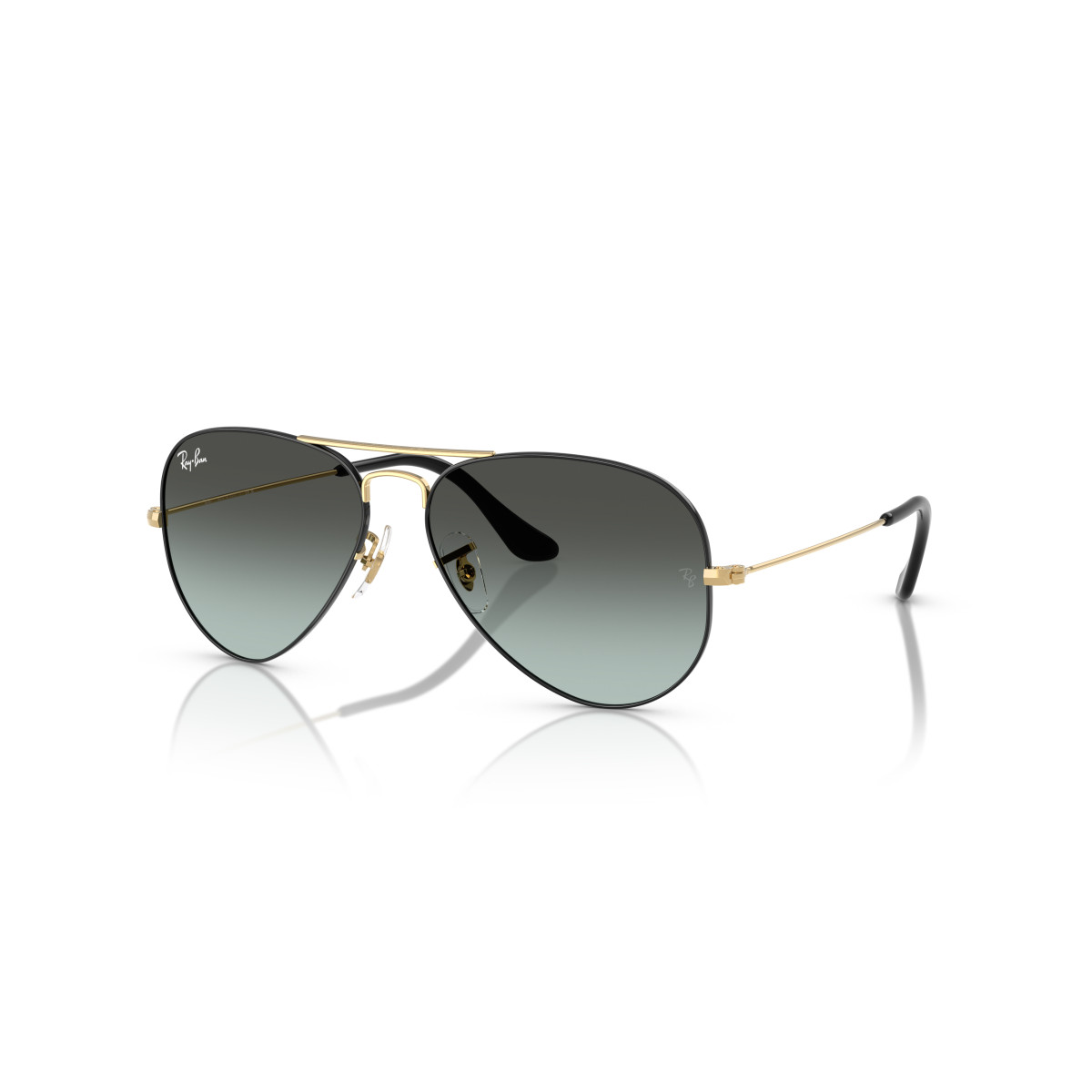 Ray-Ban Aviator Metal Large päikeseprillid | Black On Arista - Blue Vintage Gradient
