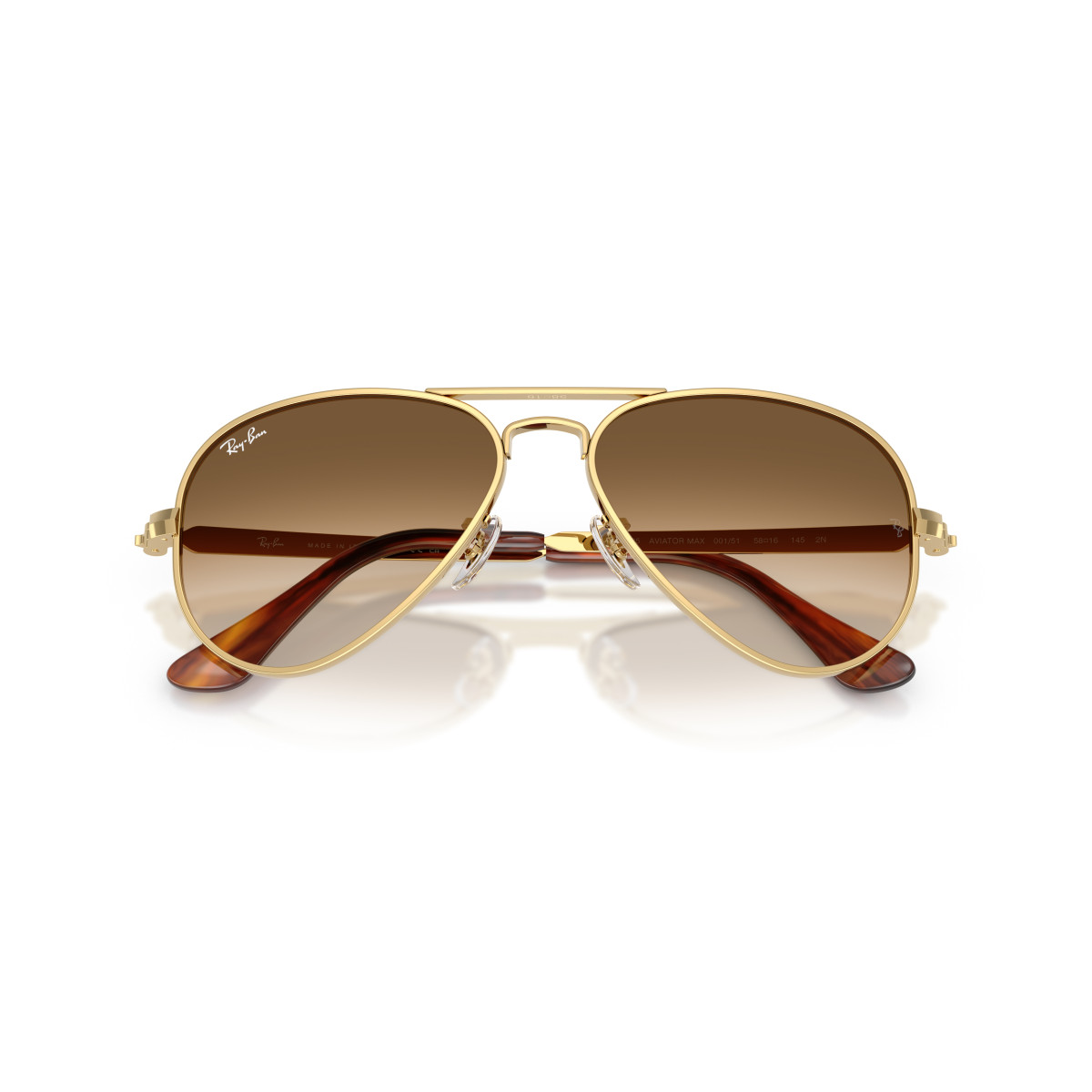 Ray-Ban Aviator Metal Max päikeseprillid | Arista Gold - Clear Gradient Brown