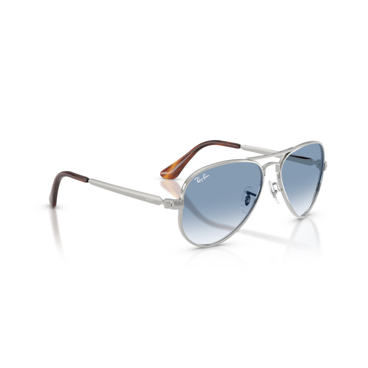 Ray-Ban Aviator Metal Max päikeseprillid | Silver - Clear Gradient Blue