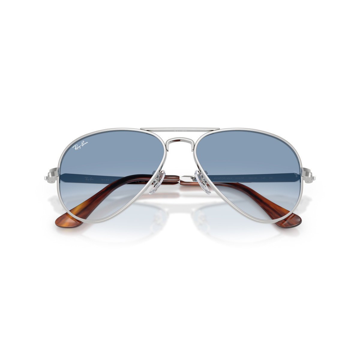 Ray-Ban Aviator Metal Max päikeseprillid | Silver - Clear Gradient Blue