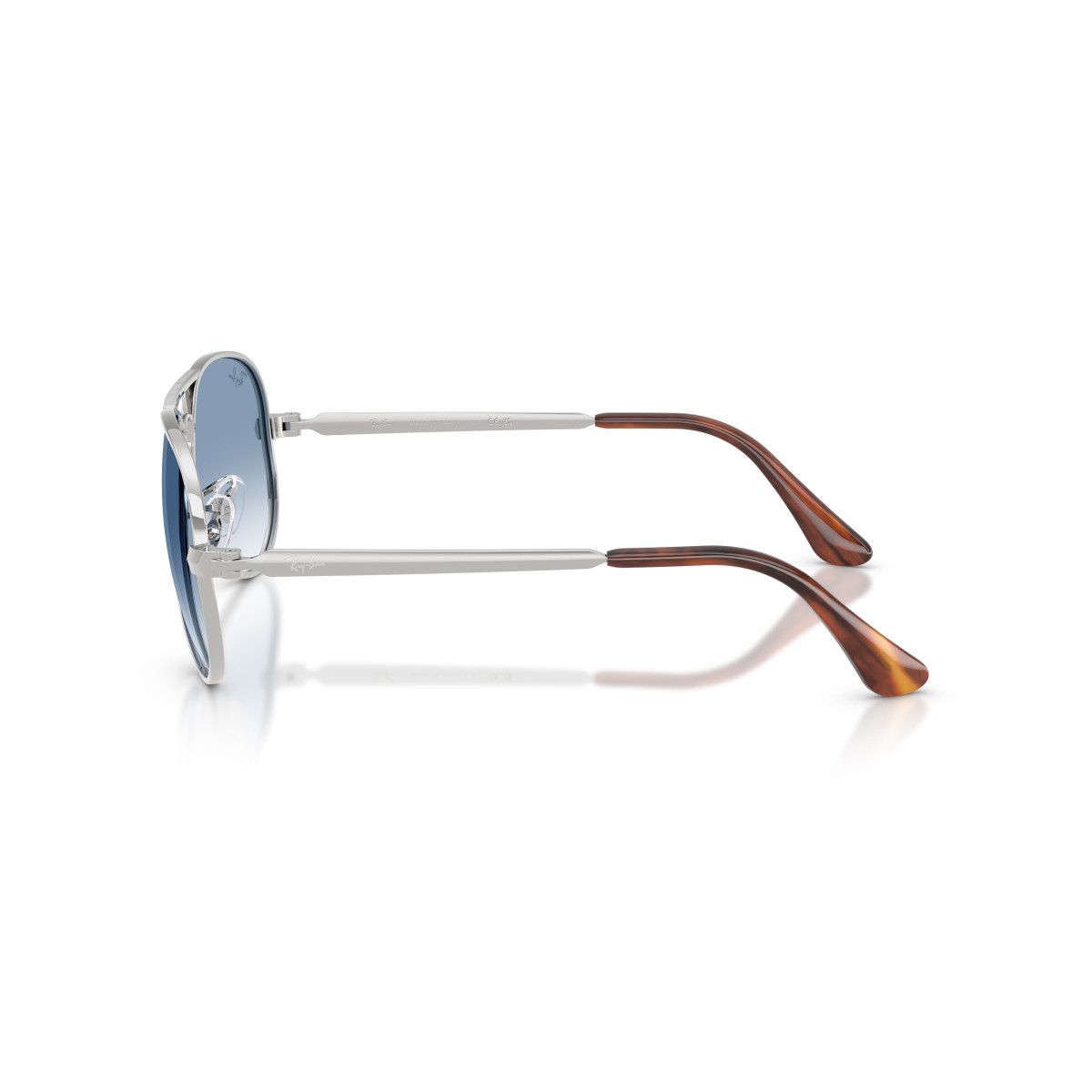 Ray-Ban Aviator Metal Max päikeseprillid | Silver - Clear Gradient Blue