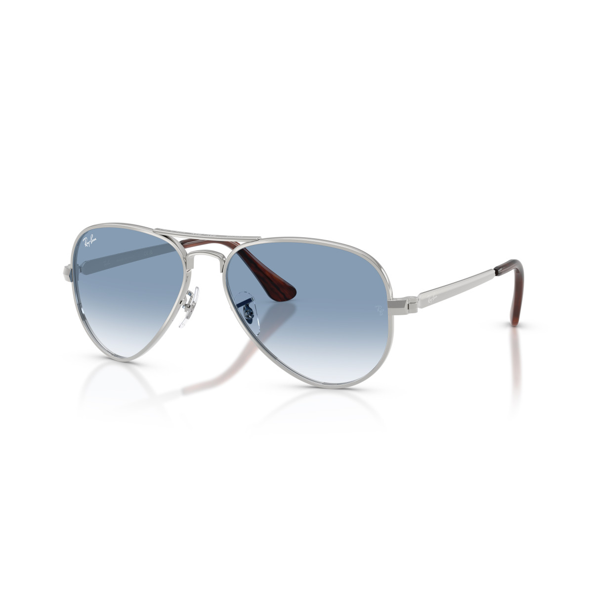 Ray-Ban Aviator Metal Max päikeseprillid | Silver - Clear Gradient Blue