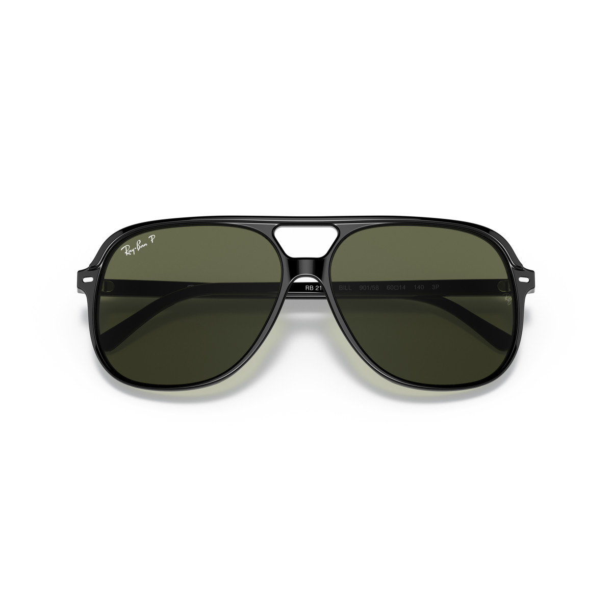 Ray-Ban Bill päikeseprillid | Polarised | Black - G-15 Green