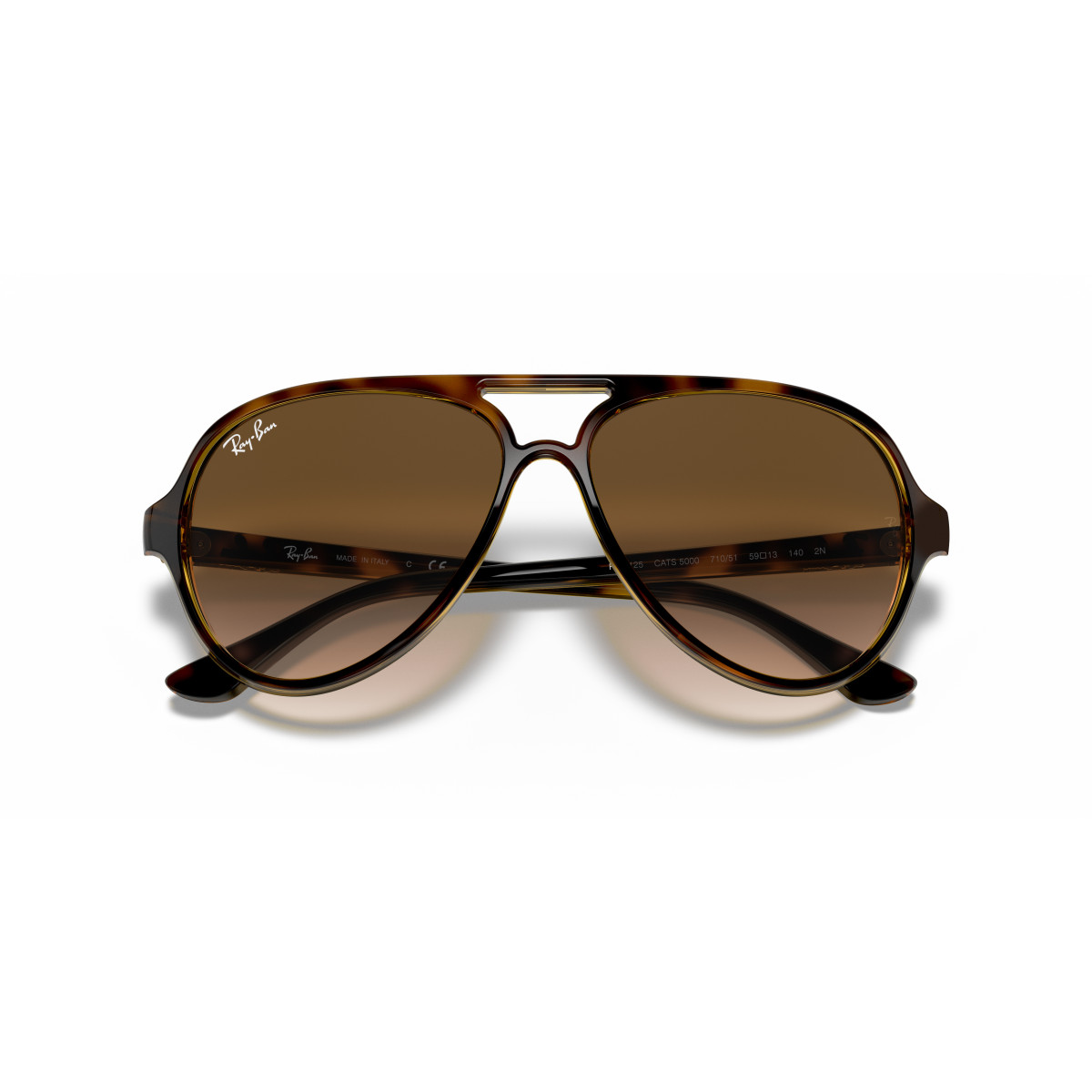 Ray-Ban Cats 5000 Classic päikeseprillid | Light Havana - Light Brown Gradient