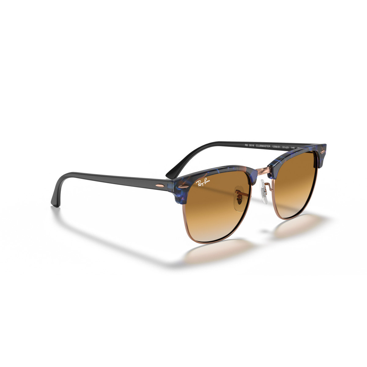 Ray-Ban Clubmaster Fleck päikeseprillid | Brown Blue - Light Brown Gradient
