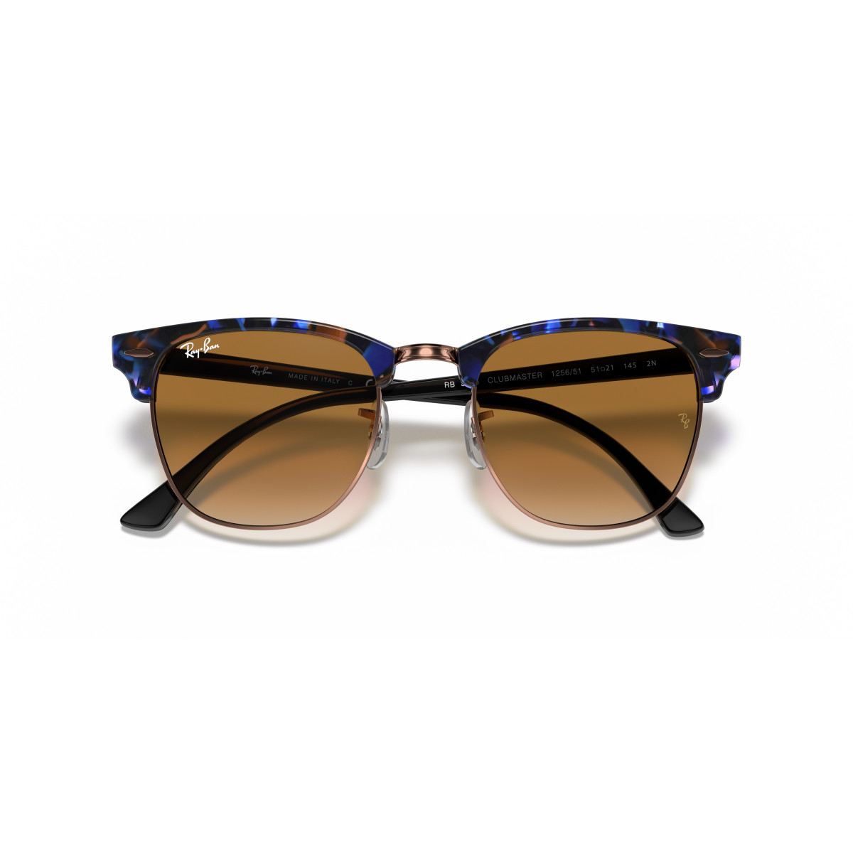 Ray-Ban Clubmaster Fleck päikeseprillid | Brown Blue - Light Brown Gradient
