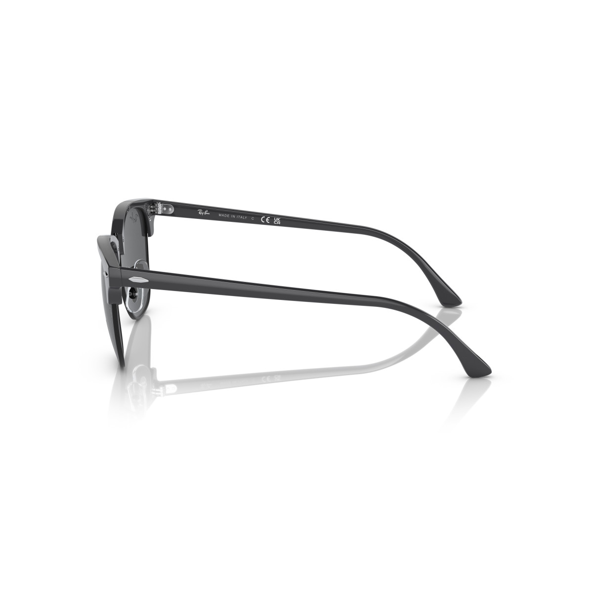 Ray-Ban Clubmaster Classic päikeseprillid | Grey on Black - Dark Grey