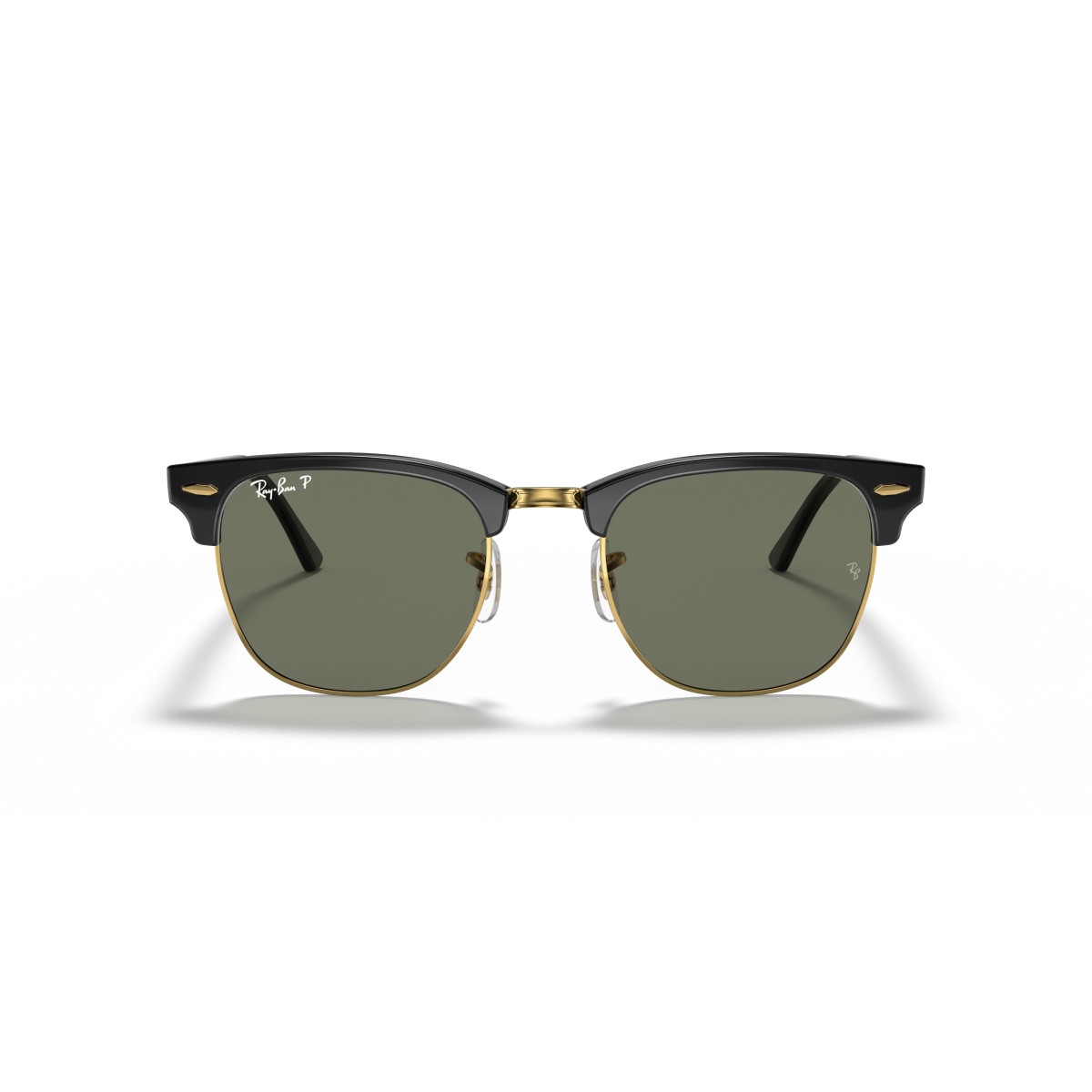 Ray-Ban Clubmaster Classic päikeseprillid | Polarised | Black & Gold - G-15 Green