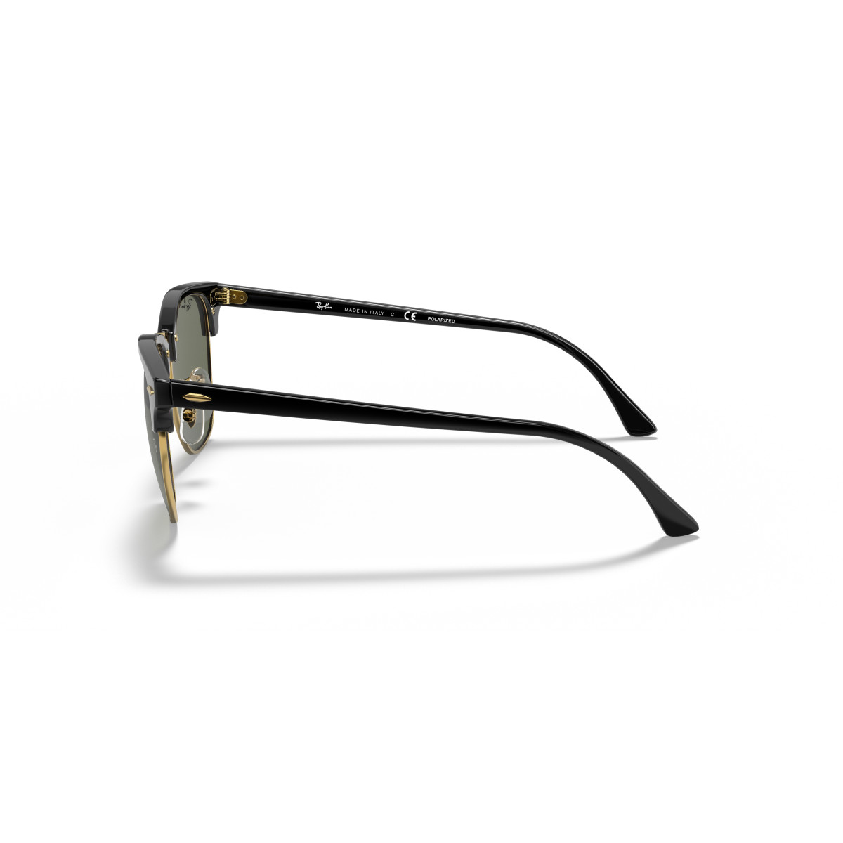 Ray-Ban Clubmaster Classic päikeseprillid | Polarised | Black & Gold - G-15 Green