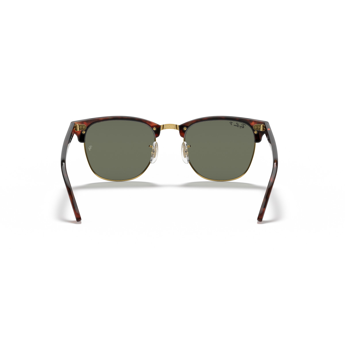 Ray-Ban Clubmaster Classic päikeseprillid | Polarised | Tortoise On Gold - G-15 Green