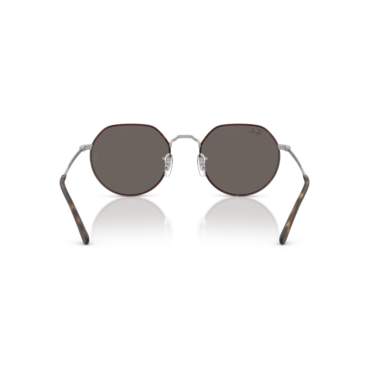 Ray-Ban Jack päikeseprillid | Matt Havana On Matt Silver - Dark Grey