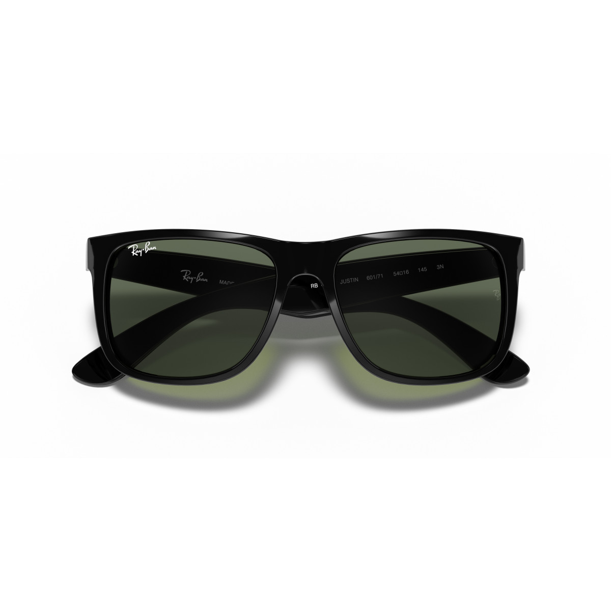 Ray-Ban Justin Classic päikeseprillid | Black - Dark Green