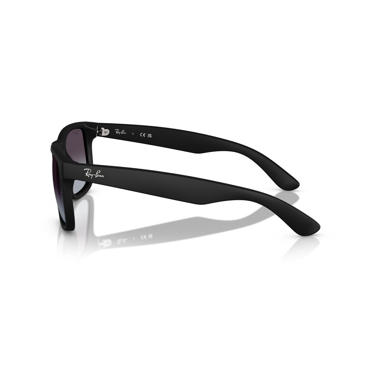 Ray-Ban Justin Classic päikeseprillid | Rubber Black - Dark Grey