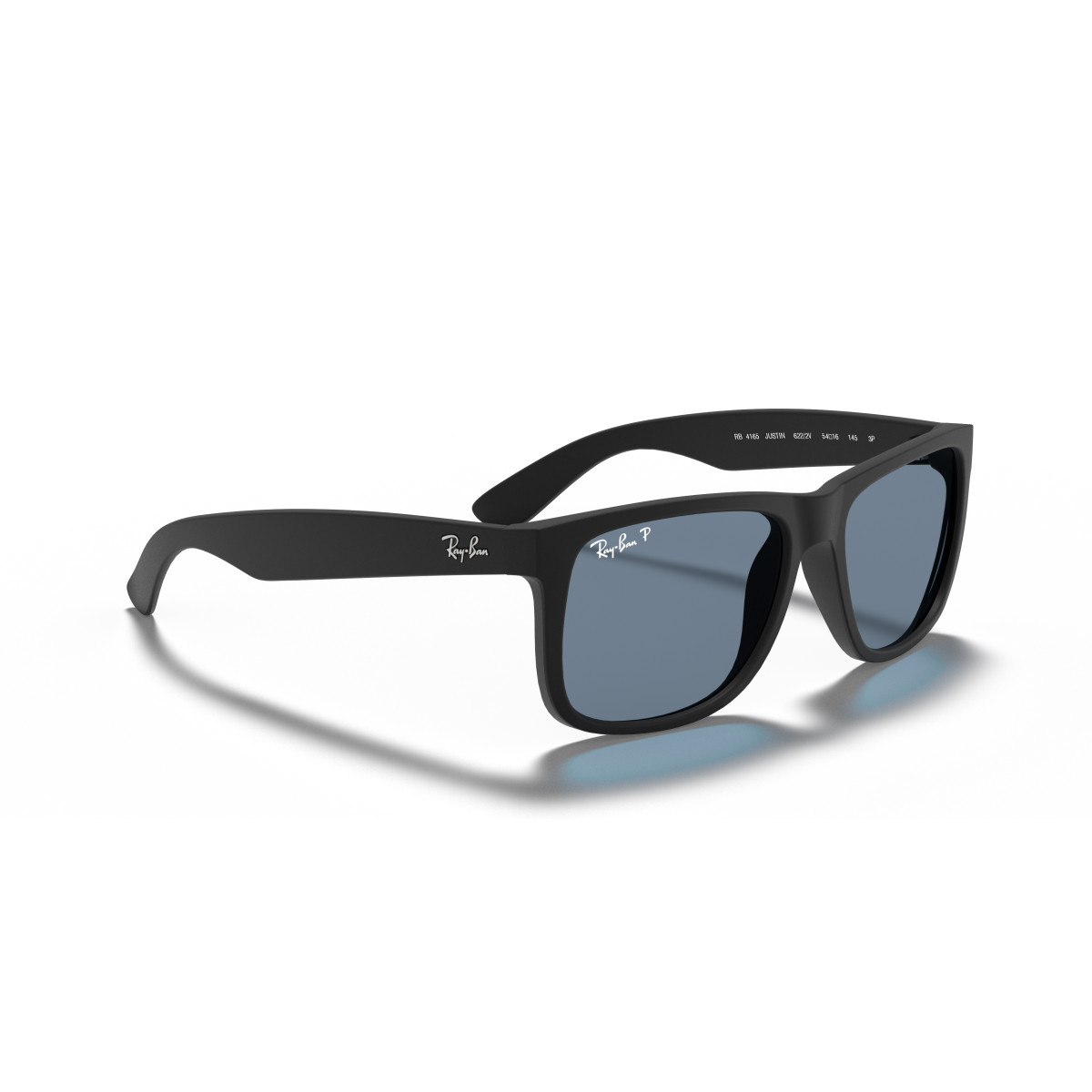 Ray-Ban Justin Classic päikeseprillid | Polarized | Rubber Black - Dark Blue
