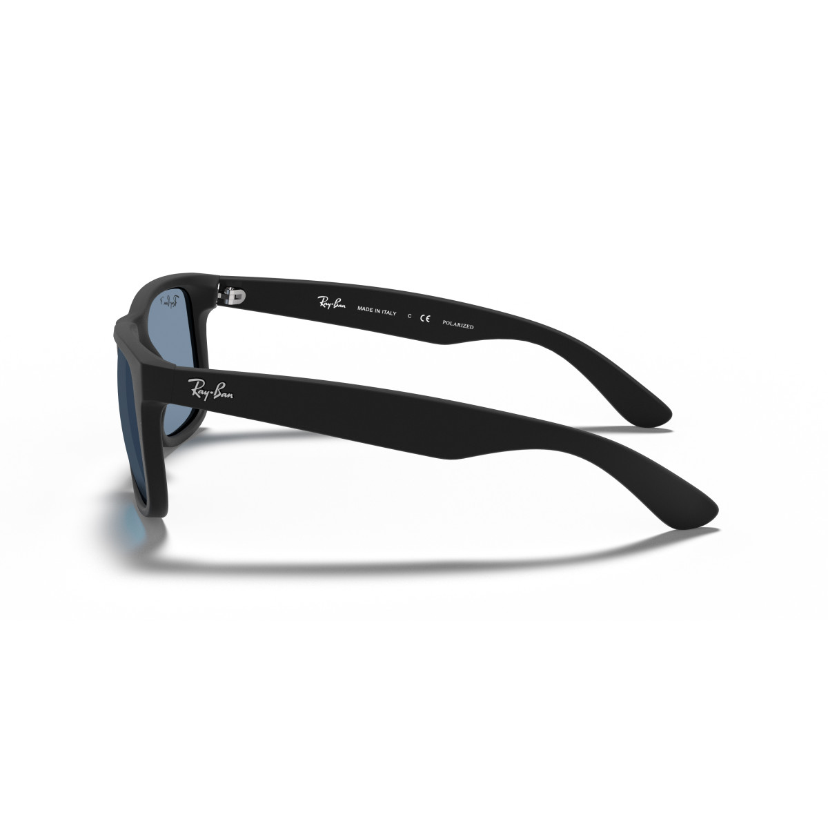 Ray-Ban Justin Classic päikeseprillid | Polarized | Rubber Black - Dark Blue