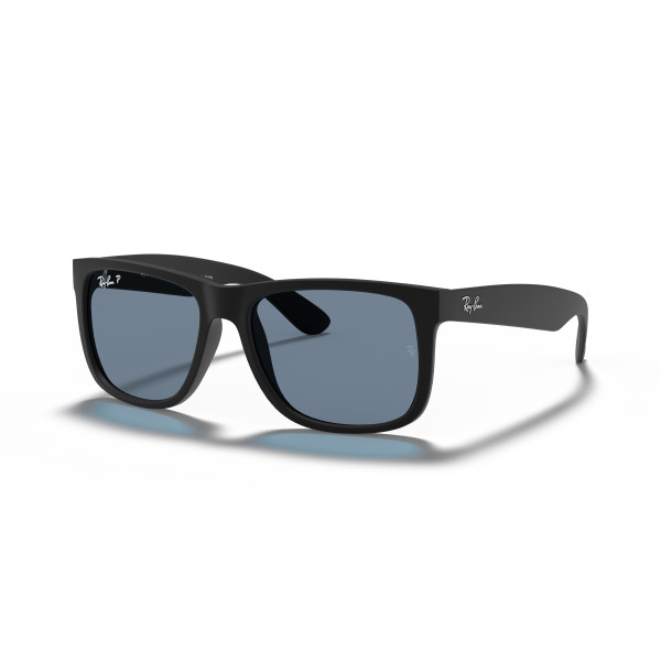 Ray-Ban Justin Classic päikeseprillid | Polarized | Rubber Black - Dark Blue Ray-Ban Justin Classic päikeseprillid | Polarized | Rubber Black - Dark Blue