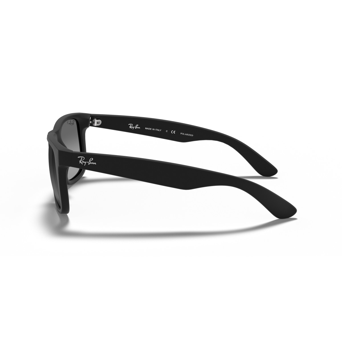 Ray-Ban Justin Classic päikeseprillid | Polarized | Rubber Black - Light Grey