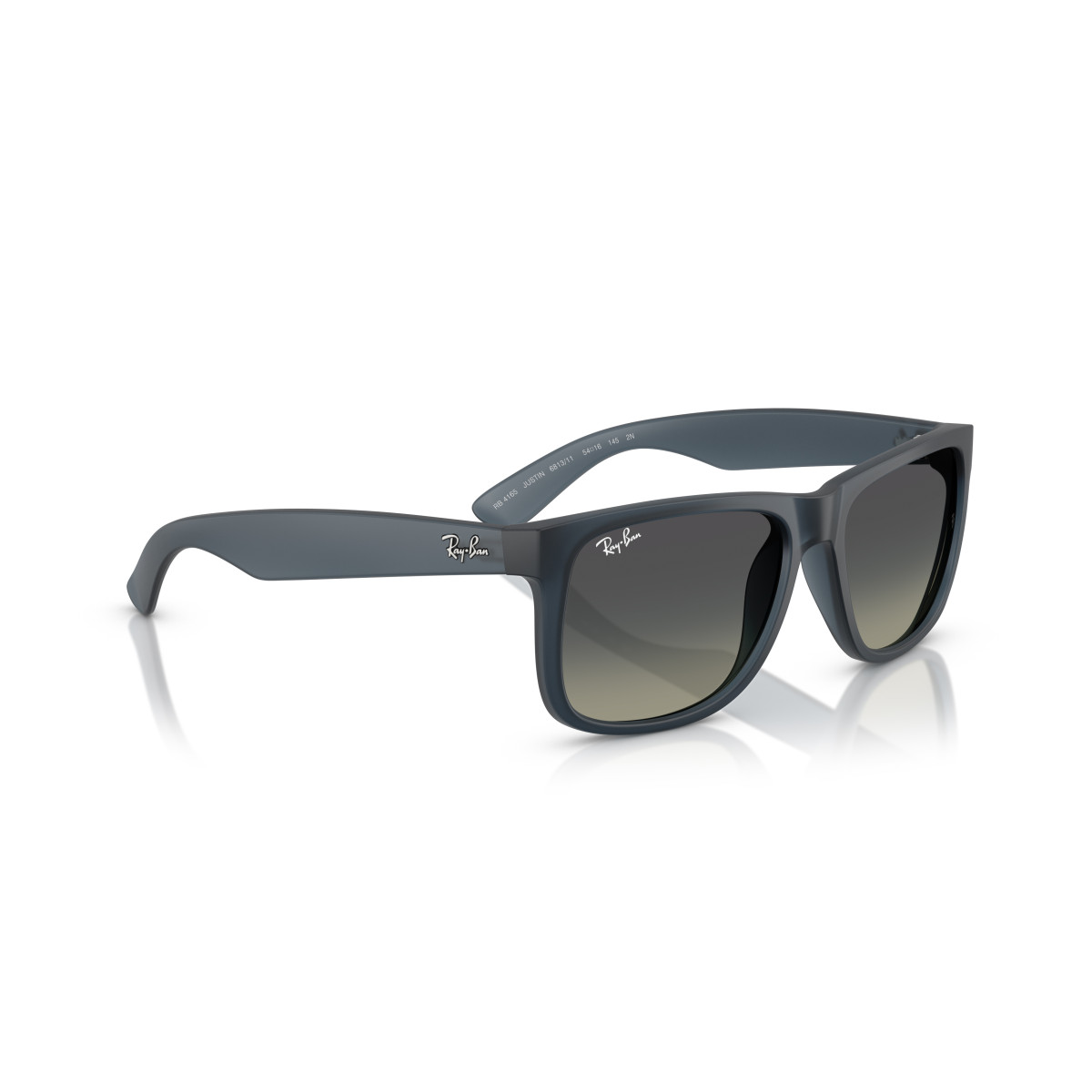 Ray-Ban Justin Classic päikeseprillid | Rubber Blue - Gradient Grey