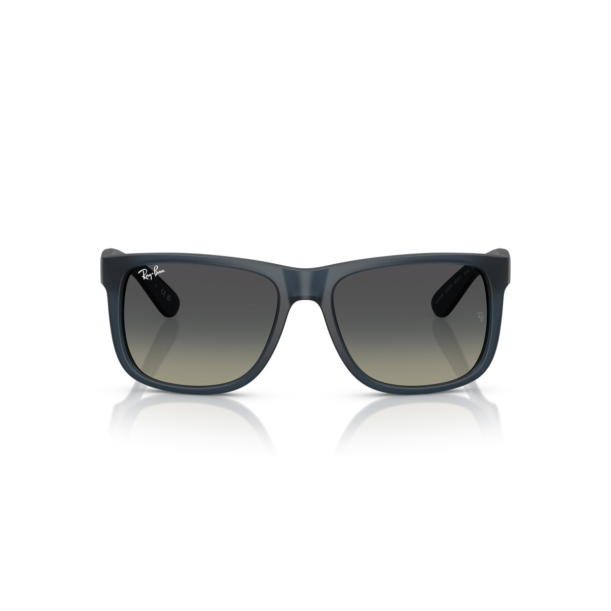 Ray-Ban Justin Classic päikeseprillid | Rubber Blue - Gradient Grey