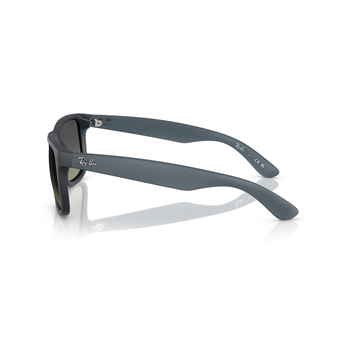 Ray-Ban Justin Classic päikeseprillid | Rubber Blue - Gradient Grey