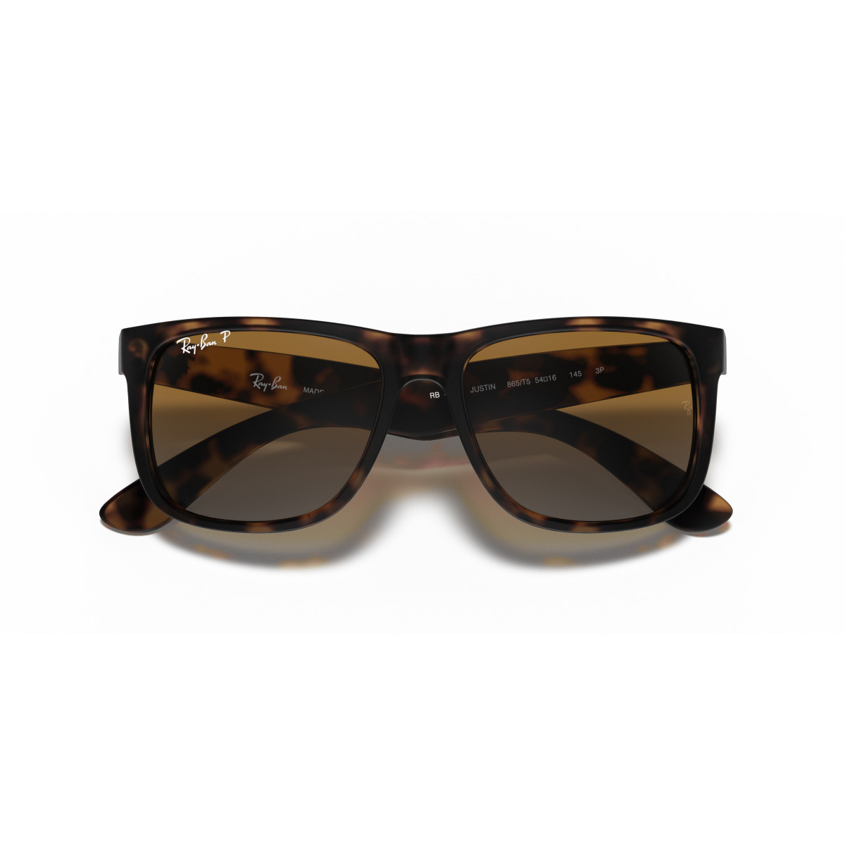 Ray-Ban Justin Classic päikeseprillid | Polarized | Havana - Brown Grey