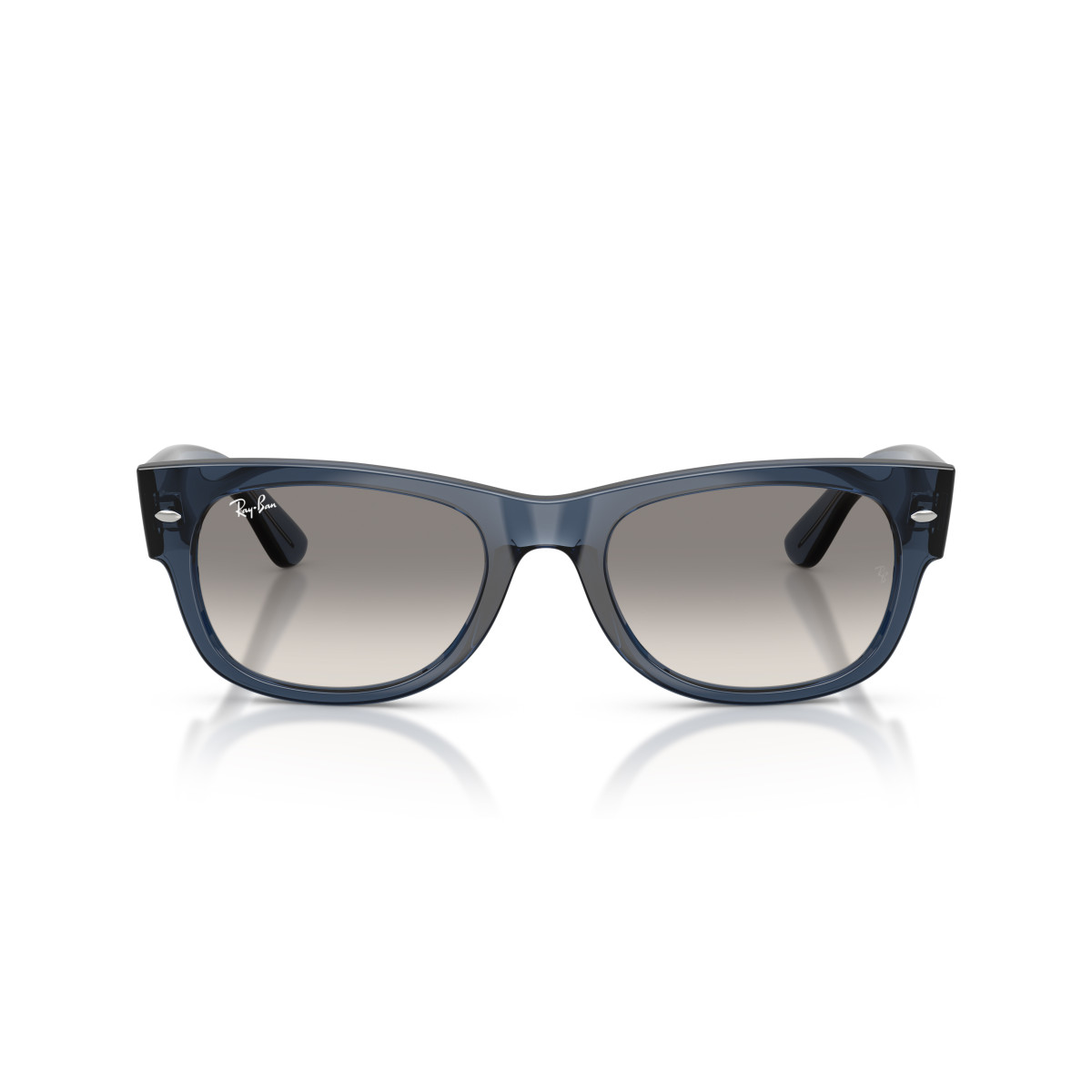 Ray-Ban Mega Wayfarer II päikeseprillid | Transparent Dark Blue - Clear Gradient Grey