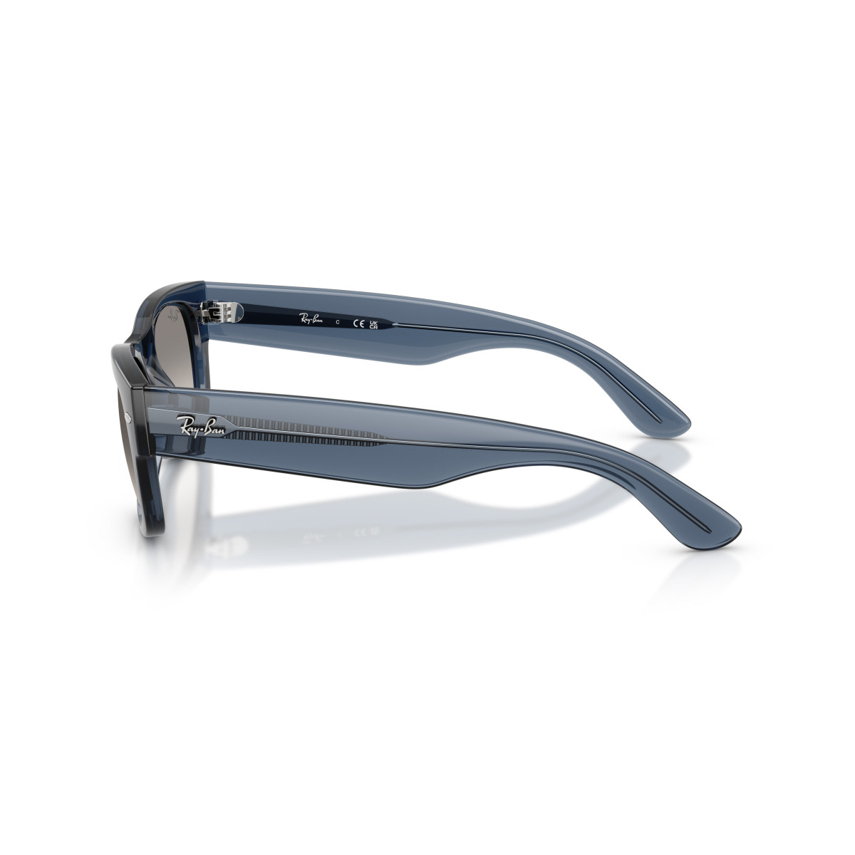 Ray-Ban Mega Wayfarer II päikeseprillid | Transparent Dark Blue - Clear Gradient Grey