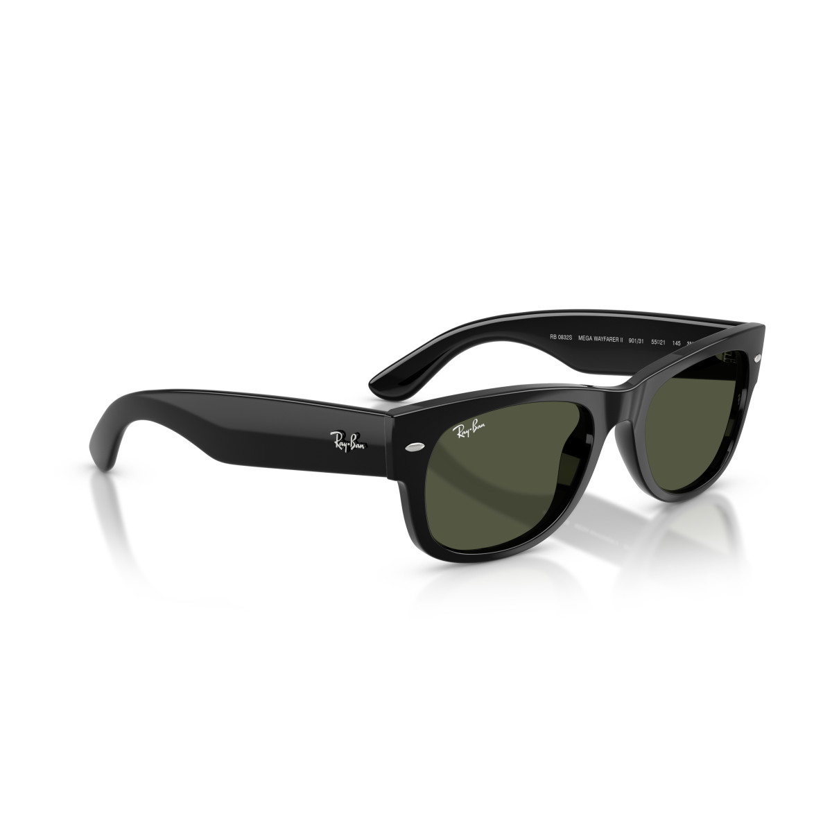 Ray-Ban Mega Wayfarer II päikeseprillid | Black - Green