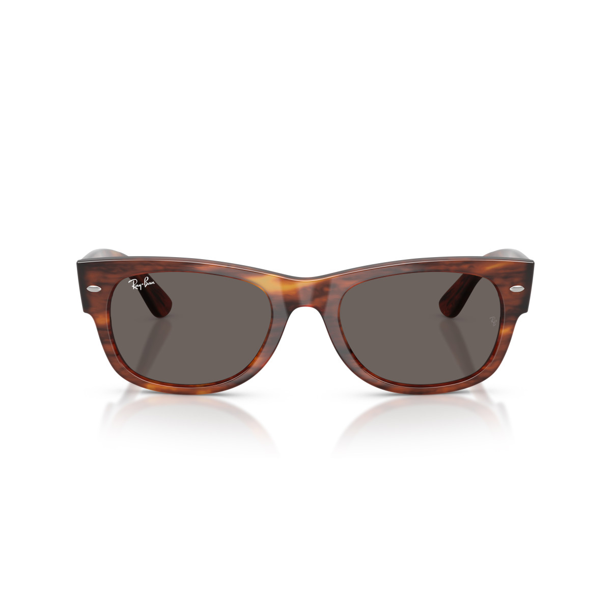 Ray-Ban Mega Wayfarer II päikeseprillid | Striped Havana - Dark Grey