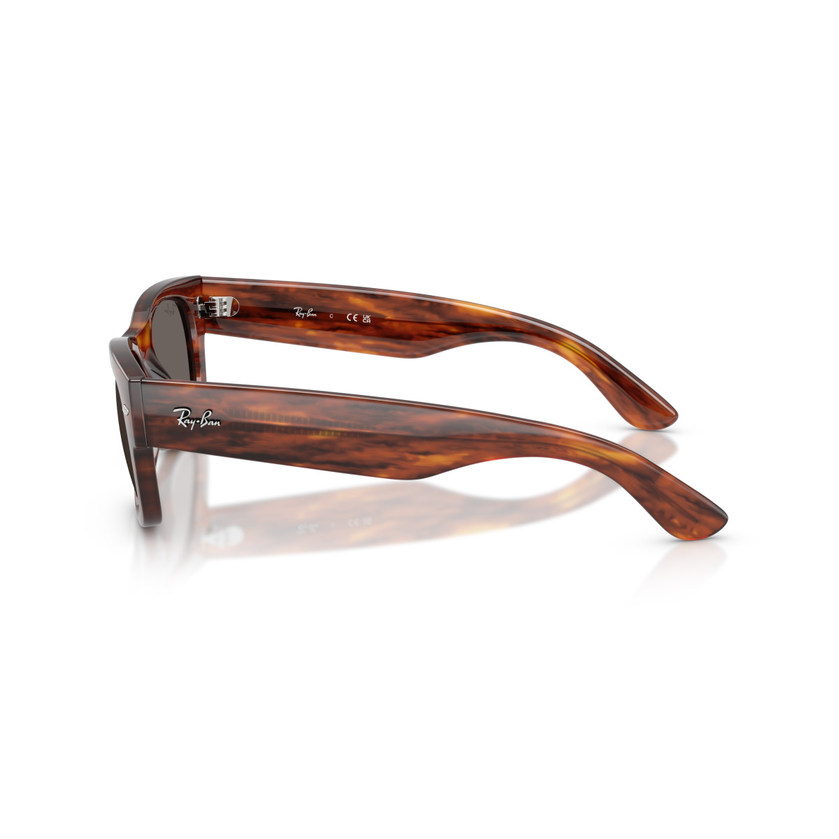 Ray-Ban Mega Wayfarer II päikeseprillid | Striped Havana - Dark Grey