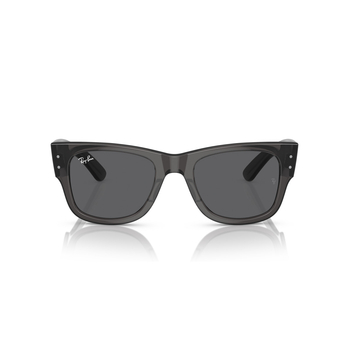 Ray-Ban Mega Wayfarer päikeseprillid | Transparent Black - Dark Grey