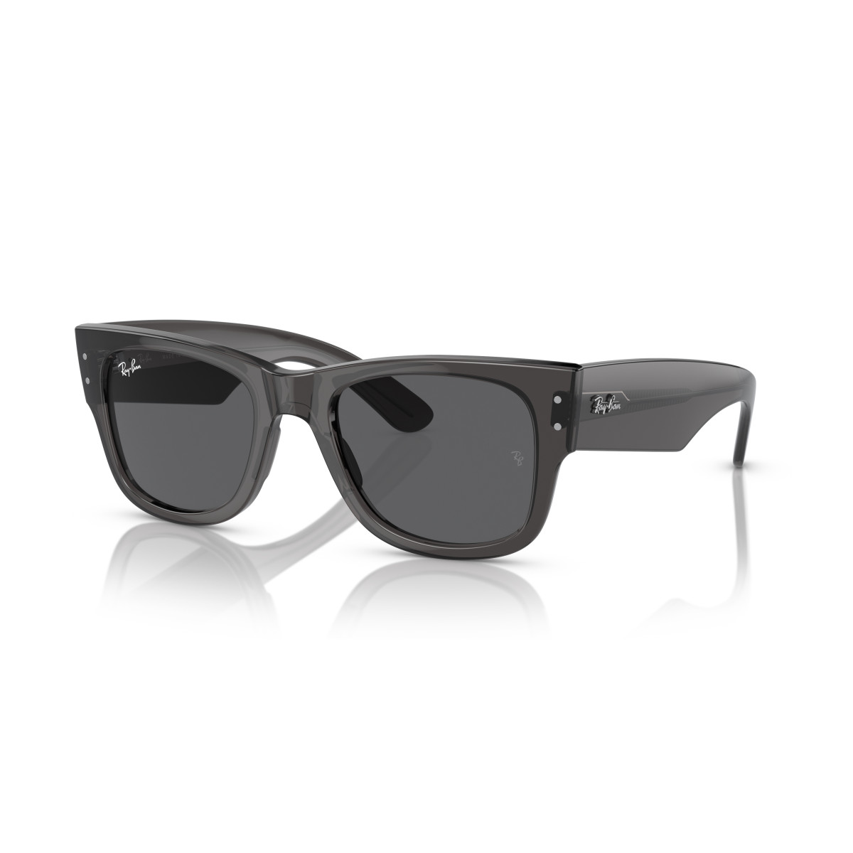 Ray-Ban Mega Wayfarer päikeseprillid | Transparent Black - Dark Grey