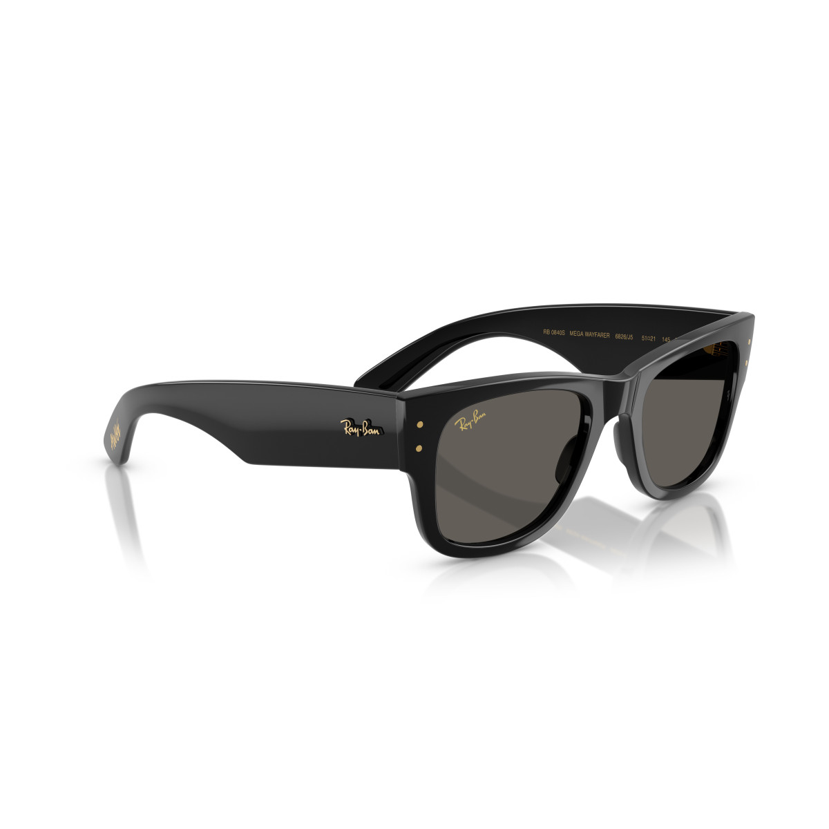 Ray-Ban Mega Wayfarer päikeseprillid | A$AP ROCKY Collection: Black Out | Black - Ultra Blue