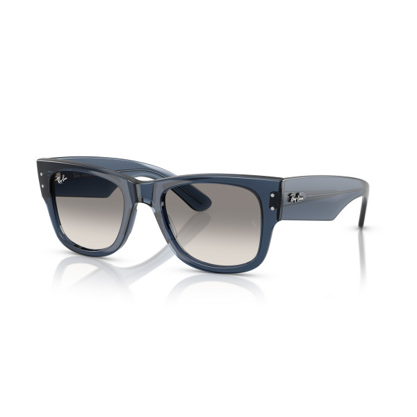 Ray-Ban Mega Wayfarer päikeseprillid | Transparent Dark Grey - Clear Gradient Grey