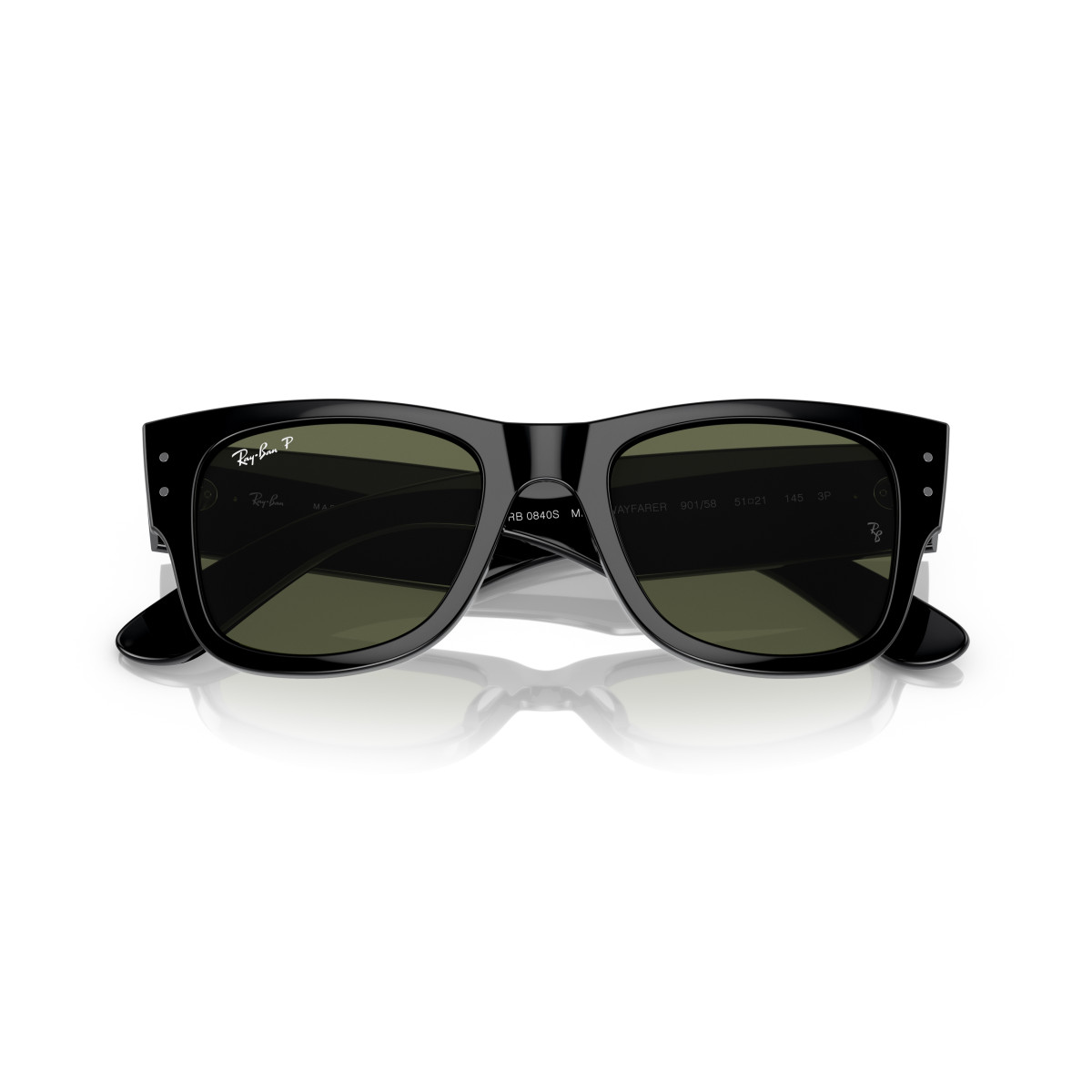 Ray-Ban Mega Wayfarer päikeseprillid | Polarized | Black - Green