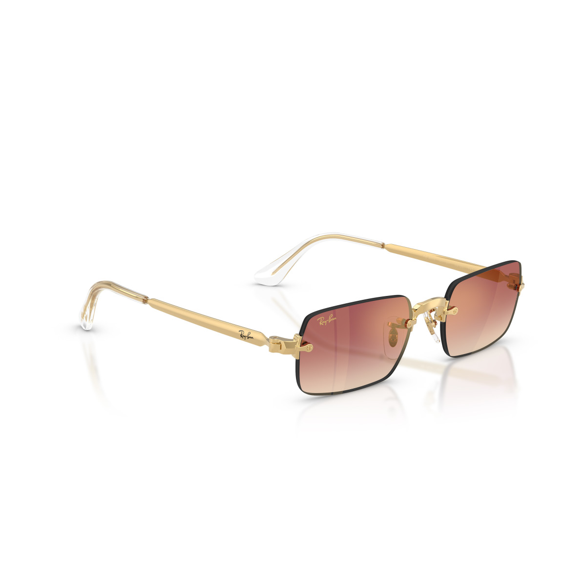 Ray-Ban RB3928 By A$AP Rocky päikeseprillid | Arista Gold - Clear Gradient Dark Violet