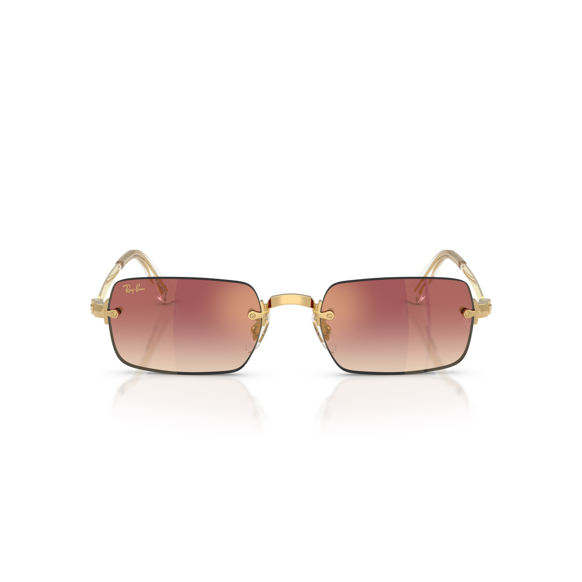 Ray-Ban RB3928 By A$AP Rocky päikeseprillid | Arista Gold - Clear Gradient Dark Violet