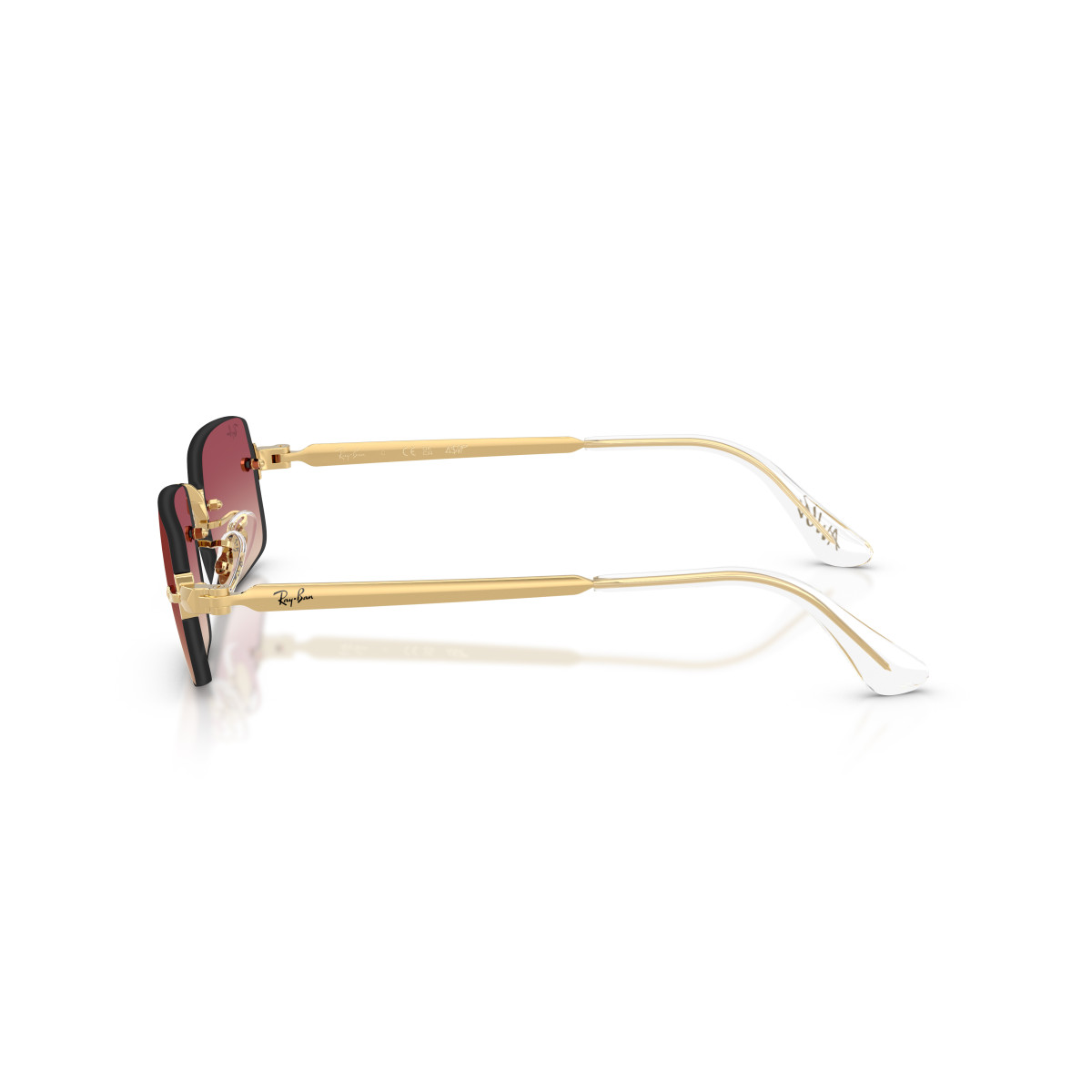 Ray-Ban RB3928 By A$AP Rocky päikeseprillid | Arista Gold - Clear Gradient Dark Violet