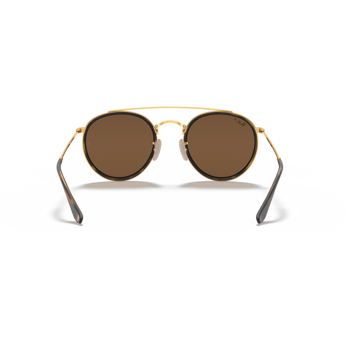 Ray-Ban Round Double Bridge päikeseprillid | Polarized | Arista Gold - Brown