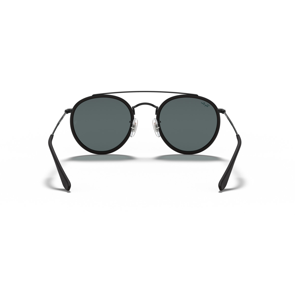 Ray-Ban Round Double Bridge päikeseprillid | Black - Blue Grey