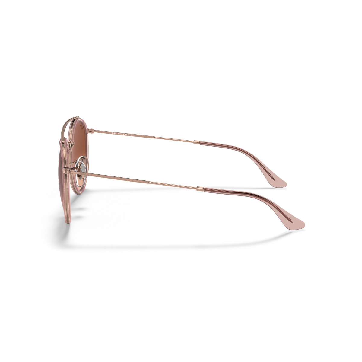 Ray-Ban Round Double Bridge päikeseprillid | Copper - Brown Gradient