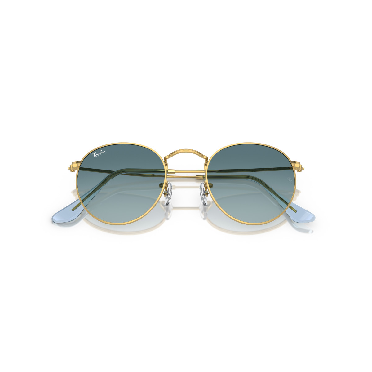 Ray-Ban Round Metal Large päikeseprillid | Gold - Blue