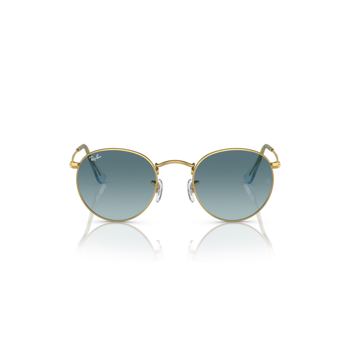 Ray-Ban Round Metal Large päikeseprillid | Gold - Blue