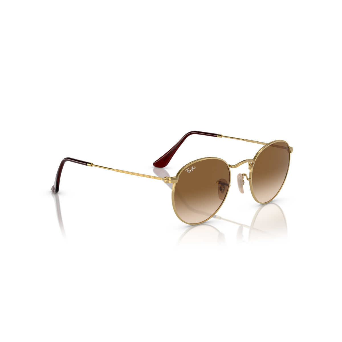 Ray-Ban Round Metal Small päikeseprillid | Gold - Brown