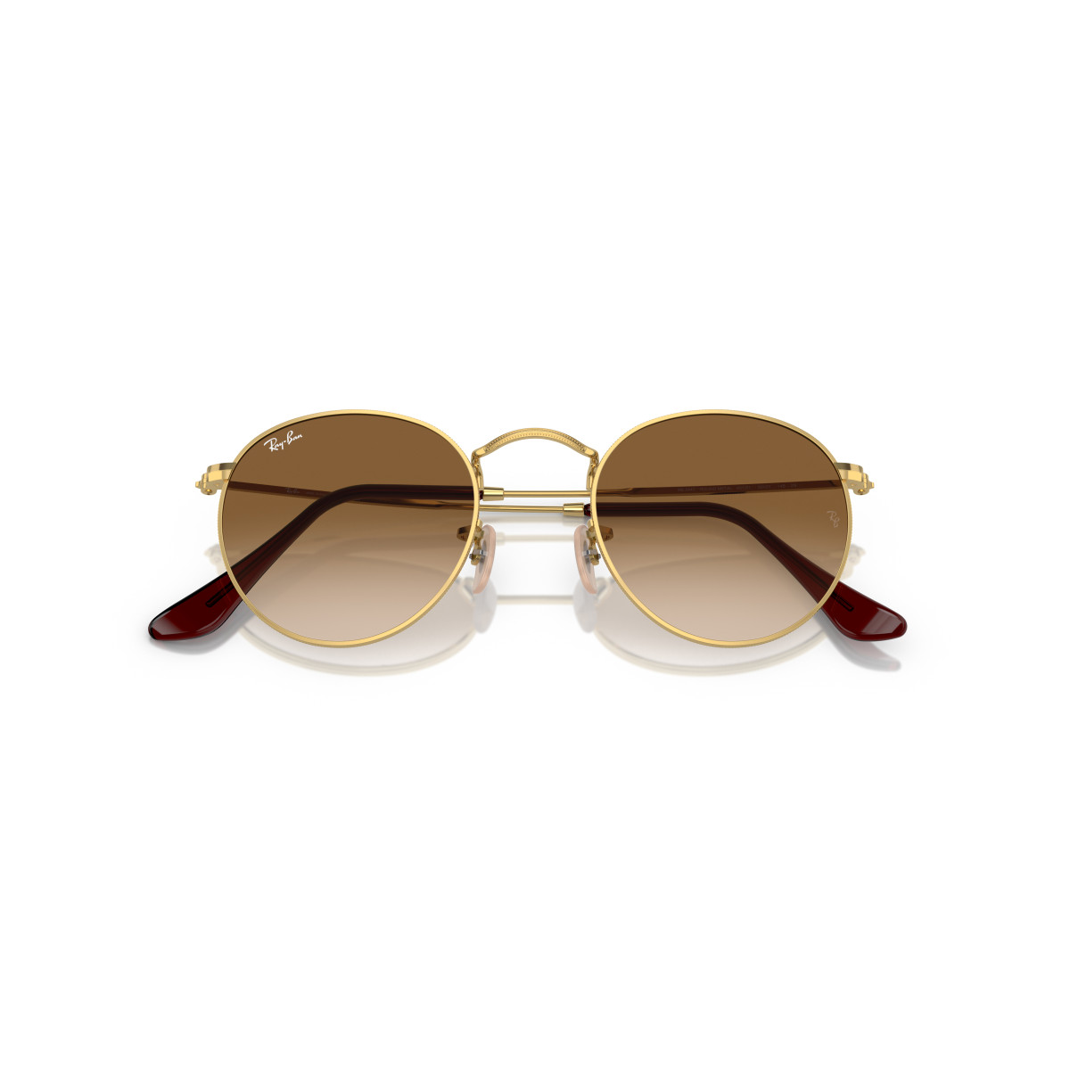 Ray-Ban Round Metal Small päikeseprillid | Gold - Brown