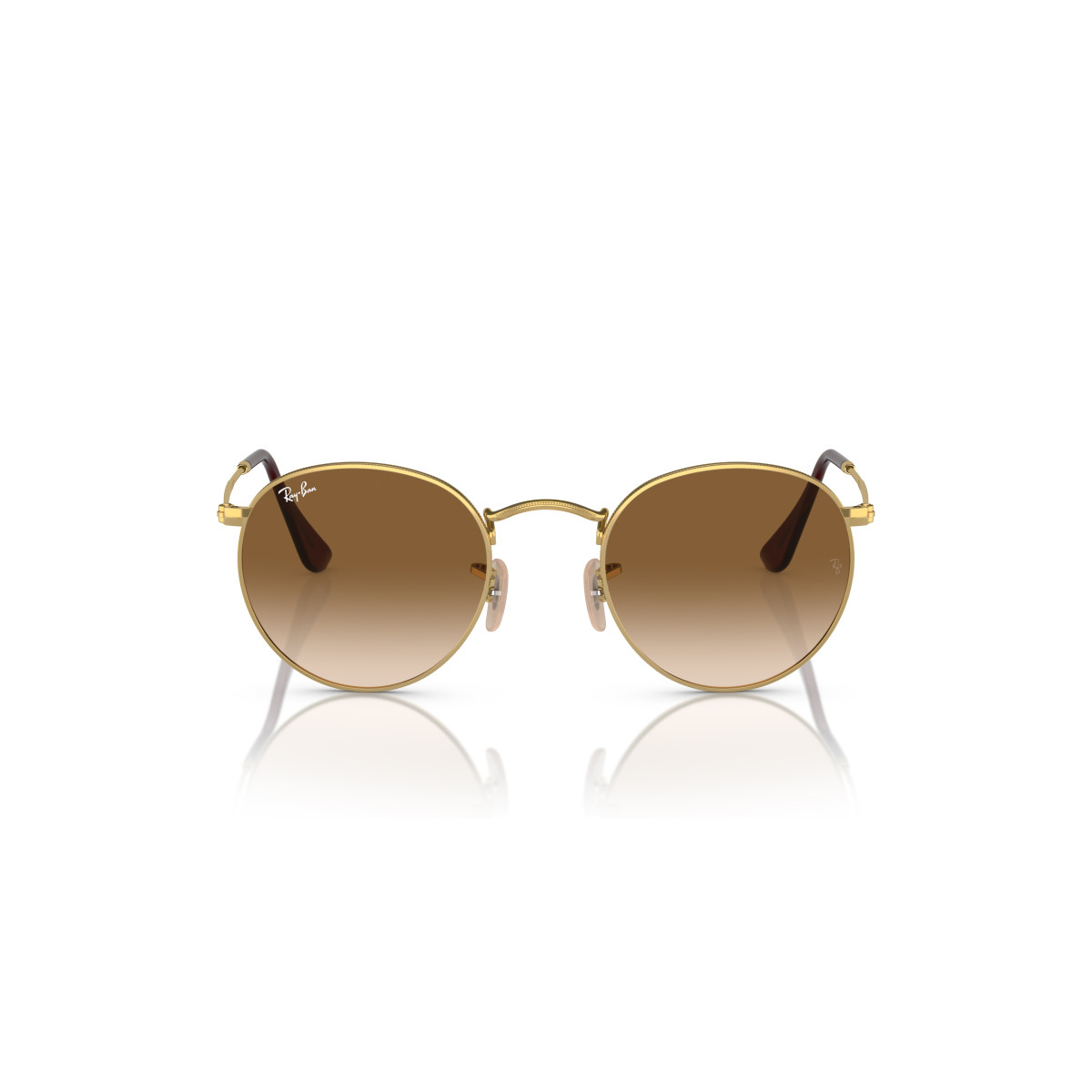 Ray-Ban Round Metal Small päikeseprillid | Gold - Brown