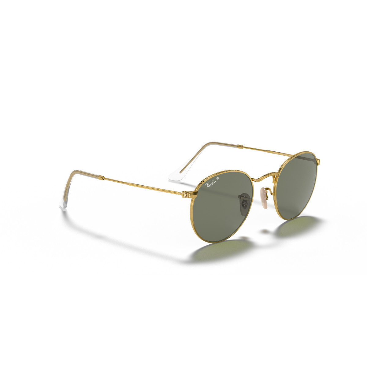 Ray-Ban Round Metal Small päikeseprillid | Polarised | Arista Gold - G-15 Green
