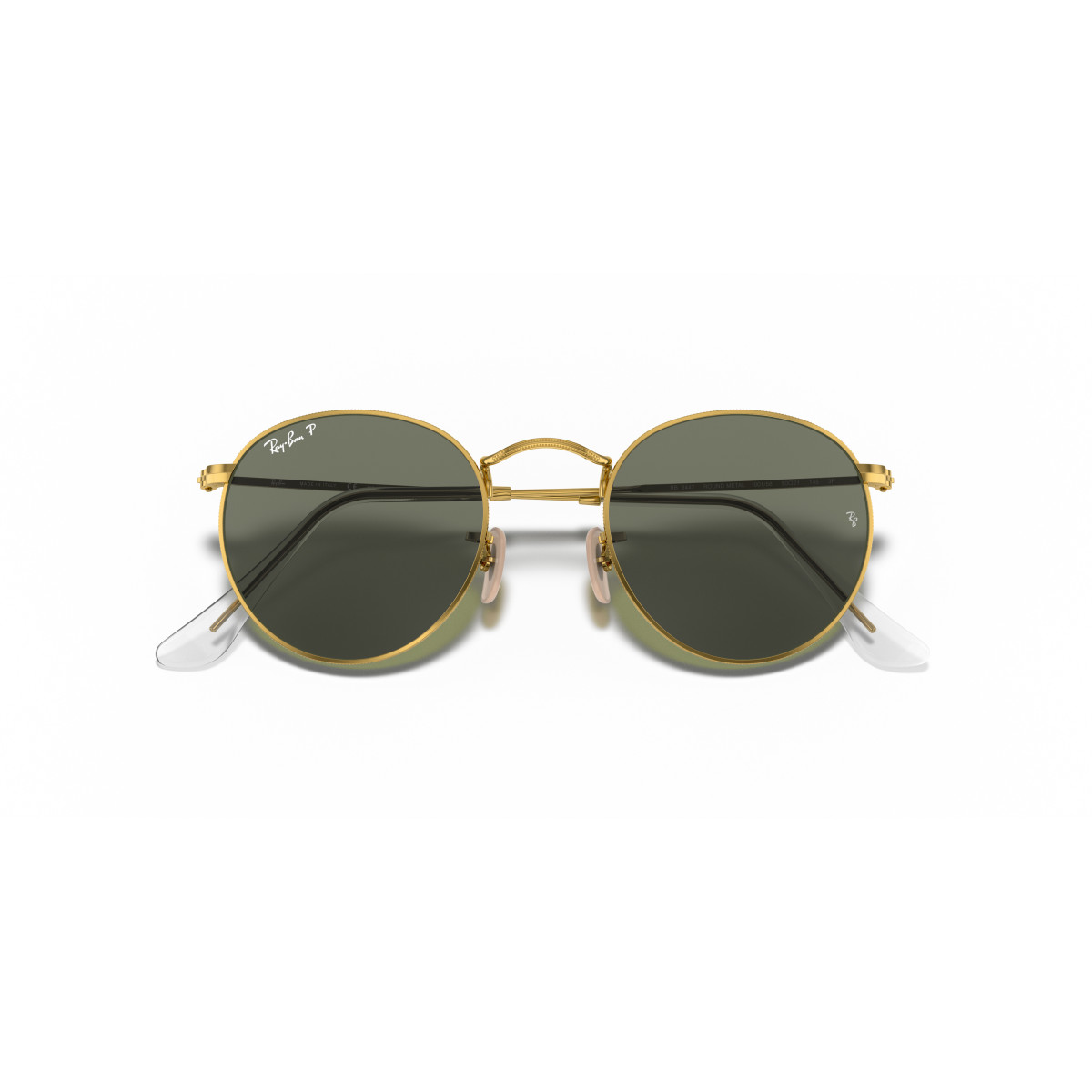 Ray-Ban Round Metal Small päikeseprillid | Polarised | Arista Gold - G-15 Green