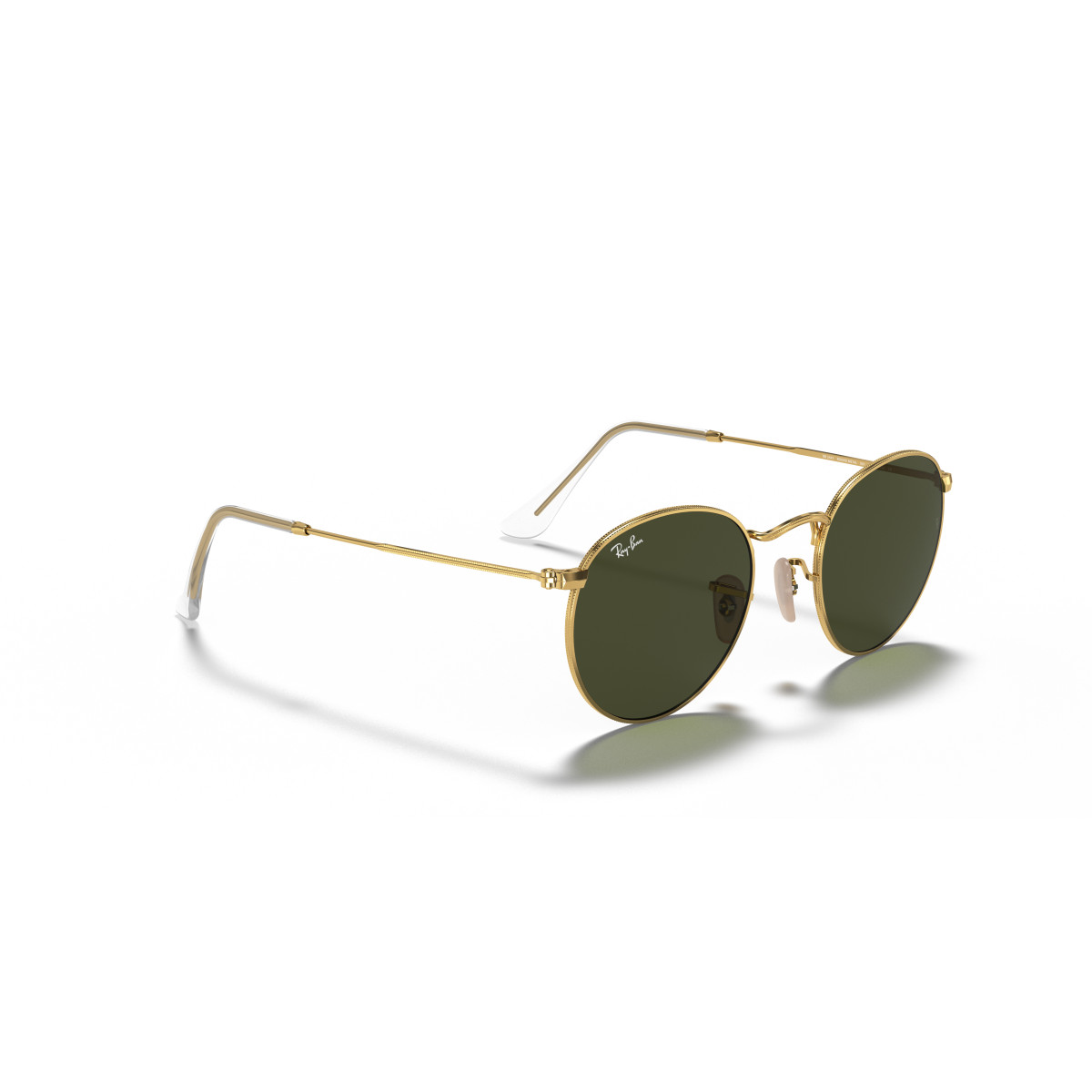 Ray-Ban Round Metal Small päikeseprillid | Arista Gold - G-15 Green