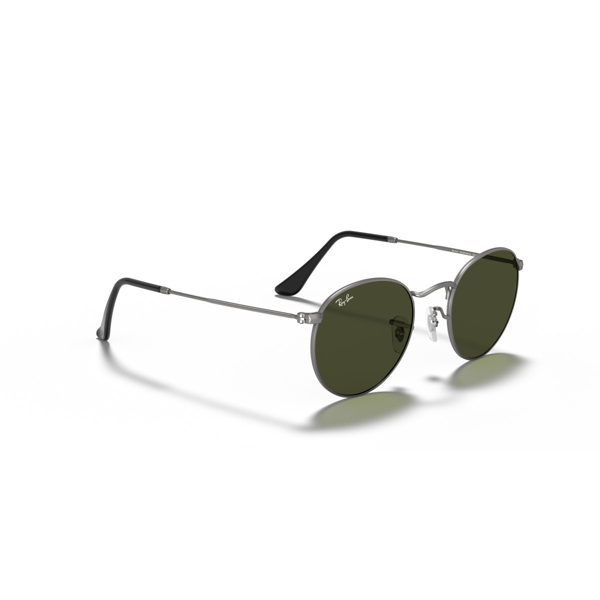 Ray-Ban Round Metal Large päikeseprillid | Gunmetal - G-15 Green